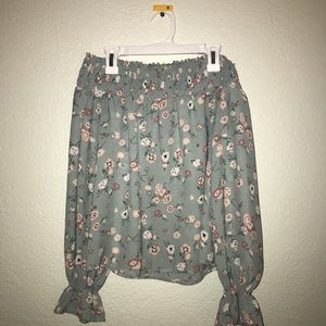 Floral Off the shoulder top